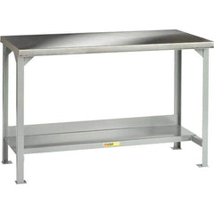 Little Giant - 72 Wide x 30" Deep x 36" High, Steel Workbench - Fixed Legs - Apex Tool & Supply