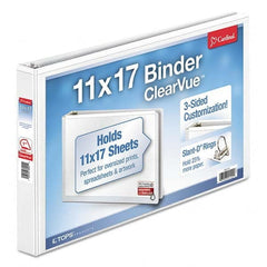 Cardinal - Ring Binders Binder Type: View Capacity: 1" - Apex Tool & Supply
