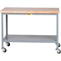 Little Giant - Mobile Work Benches Type: Butcher Block Top Length: 30 (Inch) - Apex Tool & Supply