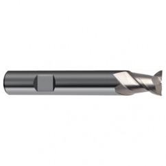 10mm Dia. - 66mm OAL - 45° Helix Bright Carbide End Mill - 2 FL - Apex Tool & Supply