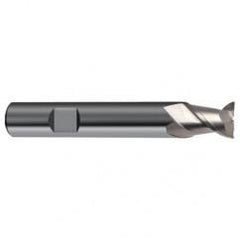 12mm Dia. - 73mm OAL - 45° Helix Bright Carbide End Mill - 2 FL - Apex Tool & Supply