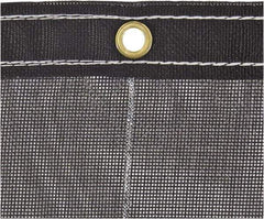 Buyers Products - 15' Long x 7' Wide Vinyl & Polyester Tarp & Dust Cover - Black, Grommet, 9 to 10 mil Thickness - Apex Tool & Supply
