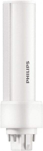 Philips - 5 Watt LED Commercial/Industrial 2 Pin Lamp - 4,000°K Color Temp, 580 Lumens, 60 Volts, PLC, 50,000 hr Avg Life - Apex Tool & Supply