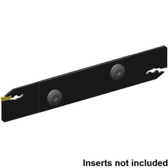 Kennametal - 26mm Blade Height, 2.4mm Blade Width, 150.25mm OAL, Neutral Cut, Double End Indexable Cut-Off Blade - 33mm Max Depth of Cut, EVBS Blade, Beyond Evolution Series - Apex Tool & Supply