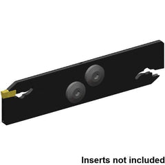 Kennametal - 26mm Blade Height, 3.4mm Blade Width, 150.25mm OAL, Neutral Cut, Double End Indexable Cut-Off Blade - 40mm Max Depth of Cut, EVBS Blade, Beyond Evolution Series - Apex Tool & Supply