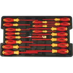 Wiha - 19 Piece Slotted, Phillips, Square & Terminal Xeno Screwdriver Set - Comes in Box - Apex Tool & Supply