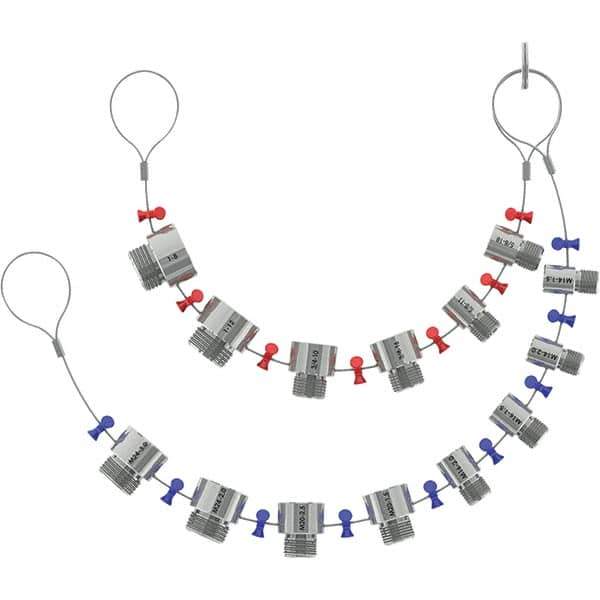 Value Collection - Screw Pitch Gages Threads per Inch Range: 3-3/8 - 85 Pitch Range (mm): 0.35-2.50 - Apex Tool & Supply