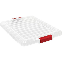 Quantum Storage - Tote & Storage Container Lids For Use With: Quantum Storage Systems - LC191507CL Width (Decimal Inch): 16.5000 - Apex Tool & Supply