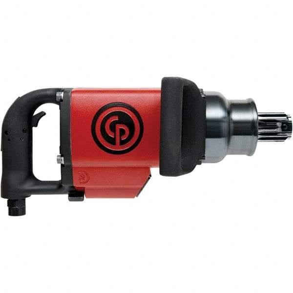 Chicago Pneumatic - #5 Spline Drive, 3,500 RPM, 3,600 Ft/Lb Torque Impact Wrench - D-Handle, 51.5 CFM, 90 psi, 1/2" NPT Inlet - Apex Tool & Supply