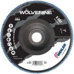 7″ Vortec Pro Abrasive Flap Disc, Angled, Phenolic Backing, 40Z, 7/8″ Arbor Hole - Apex Tool & Supply