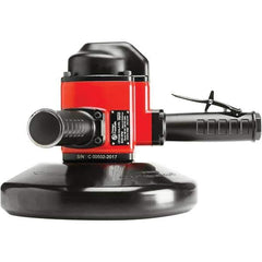 Chicago Pneumatic - 9" Wheel Diam, 6,000 RPM, Pneumatic Angle & Disc Grinder - 5/8-11 Spindle, 95 CFM, Side Exhaust - Apex Tool & Supply