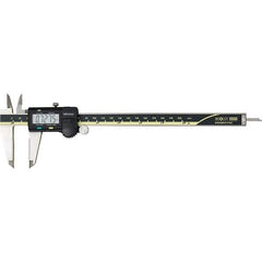 Mitutoyo - 0 to 8" Range 0.01mm Resolution, Electronic Caliper - Steel with 50mm Carbide-Tipped Jaws, 0.001" Accuracy, SPC Output - Apex Tool & Supply