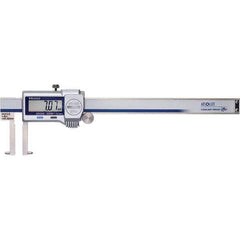 Mitutoyo - 0 to 6" Range 0.01mm Resolution, Electronic Caliper - Steel with 40mm Steel Jaws, 0.0015" Accuracy, SPC Output - Apex Tool & Supply