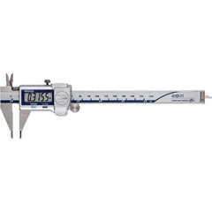 Mitutoyo - 0 to 6" Range 0.01mm Resolution, Electronic Caliper - Steel with 40mm Steel Jaws, 0.001" Accuracy, SPC Output - Apex Tool & Supply