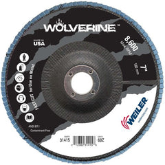 7″ Vortec Pro Abrasive Flap Disc, Flat, Phenolic Backing, 60Z, 7/8″ Arbor Hole - Apex Tool & Supply