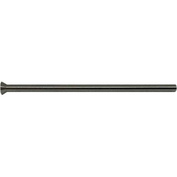 Gibraltar - 0.082" Pin Diam, 0.1476" Head Diam x 0.1033" Head Height, 2-1/2" OAL, Conical Pin - High Speed Steel - Apex Tool & Supply