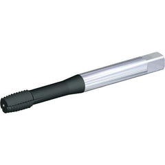 Kennametal - M10x1.50 Metric 6HX Bottoming Thread Forming Tap - Solid Carbide, CrC/C/TiN Finish, 100mm OAL, 15mm Thread Length, Right Hand Thread, Series T491 - Apex Tool & Supply