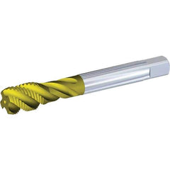 Kennametal - 3/8-19 G G Internal Thread Taper Thread Forming Tap - Solid Carbide, Oxide Finish, 100mm OAL, 15mm Thread Length, Right Hand Thread, Series T857 - Apex Tool & Supply