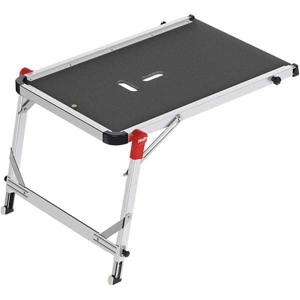 Hailo - Platform Ladder - Black/Alunimum, Use with All Ladders - Apex Tool & Supply