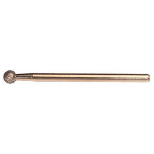 1/4″ Electroplated CBN Mandrel 100 Grit Spherical Ball end - Apex Tool & Supply