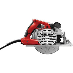 Skilsaw - 15 Amps, 7-1/4" Blade Diam, 5,300 RPM, Electric Circular Saw - 120 Volts, 10' Cord Length, 5/8" Arbor Hole, Left Blade - Apex Tool & Supply
