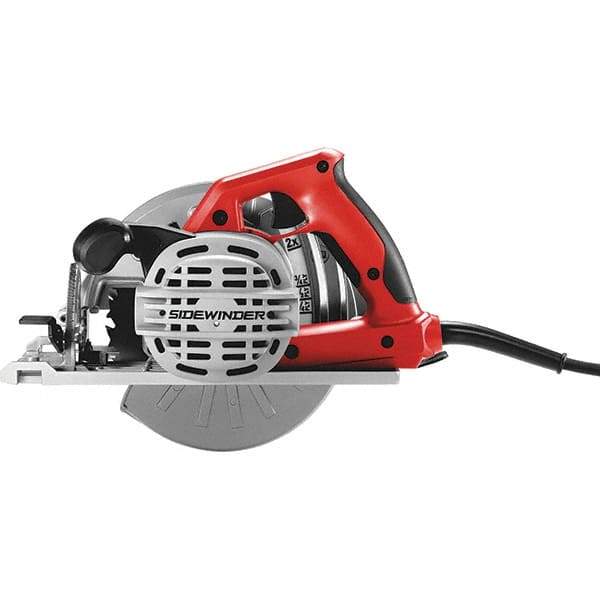 Skilsaw - 15 Amps, 7-1/4" Blade Diam, 5,300 RPM, Electric Circular Saw - 120 Volts, 10' Cord Length, 5/8" Arbor Hole, Left Blade - Apex Tool & Supply