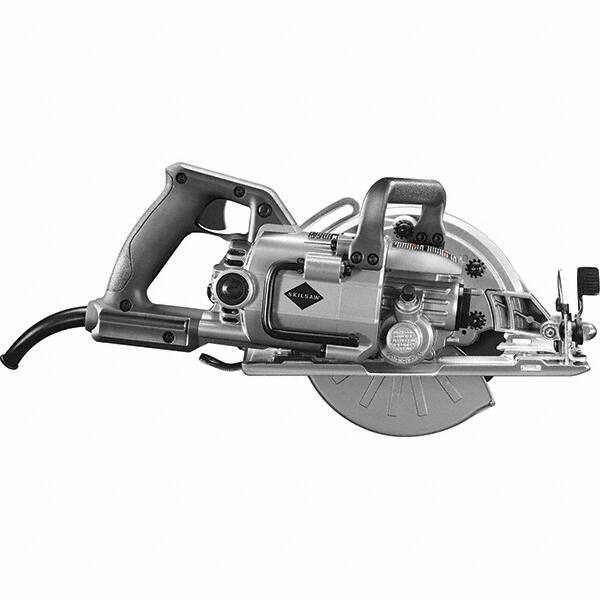 Skilsaw - 15 Amps, 7-1/4" Blade Diam, 5,300 RPM, Electric Circular Saw - 120 Volts, 8' Cord Length, 7/8" Arbor Hole, Left Blade - Apex Tool & Supply