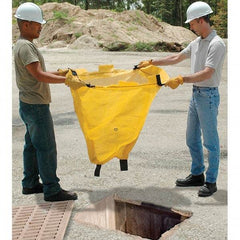 UltraTech - 2' Long x 2' Wide, Polypropylene Drain Guard - Yellow, Use for Stormwater/Construction Compliance - Apex Tool & Supply