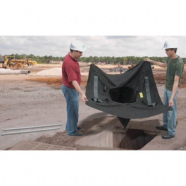 UltraTech - 5' Long x 5' Wide, Nonwoven Polypropylene Geotextile Drain Guard - Black, Use for Stormwater/Construction Compliance - Apex Tool & Supply