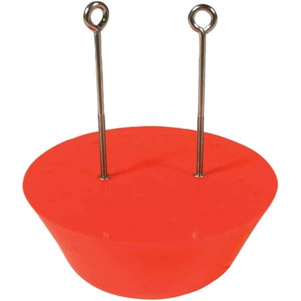 UltraTech - 13-1/2" Long x 1' Wide, Polyurethane Drain Plug - 12" Diam, Orange, Use for Spill Response - Apex Tool & Supply