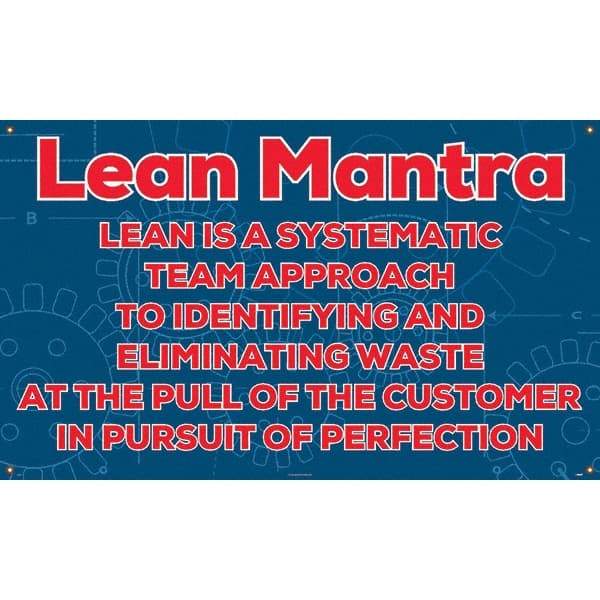 NMC - Banners Message Type: Safety Reinforcement & Motivational Legend: Lean Mantra - Apex Tool & Supply