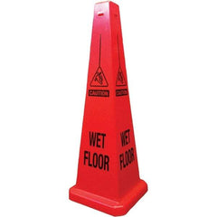 PRO-SAFE - Cone & A Frame Floor Signs Shape: Cone Type: Restroom, Janitorial & Housekeeping - Apex Tool & Supply