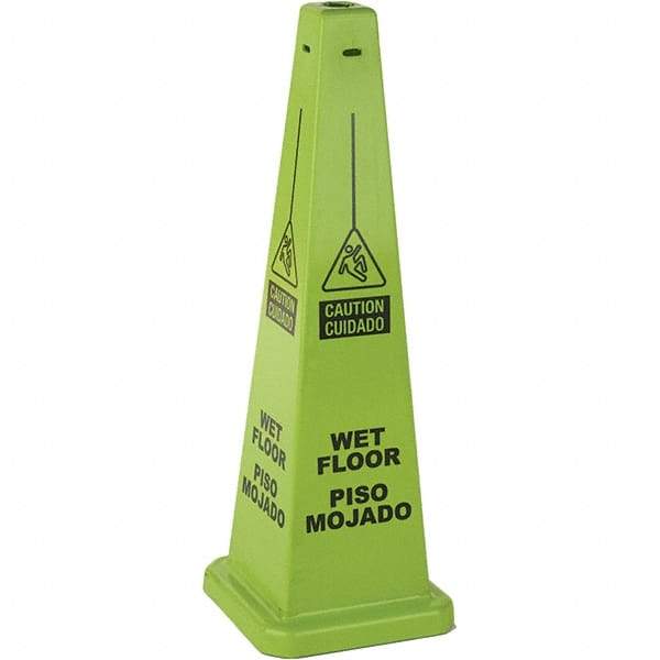 PRO-SAFE - Cone & A Frame Floor Signs Shape: Cone Type: Restroom, Janitorial & Housekeeping - Apex Tool & Supply