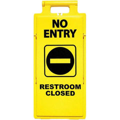 PRO-SAFE - Cone & A Frame Floor Signs Shape: A-Frame Type: Restroom, Janitorial & Housekeeping - Apex Tool & Supply