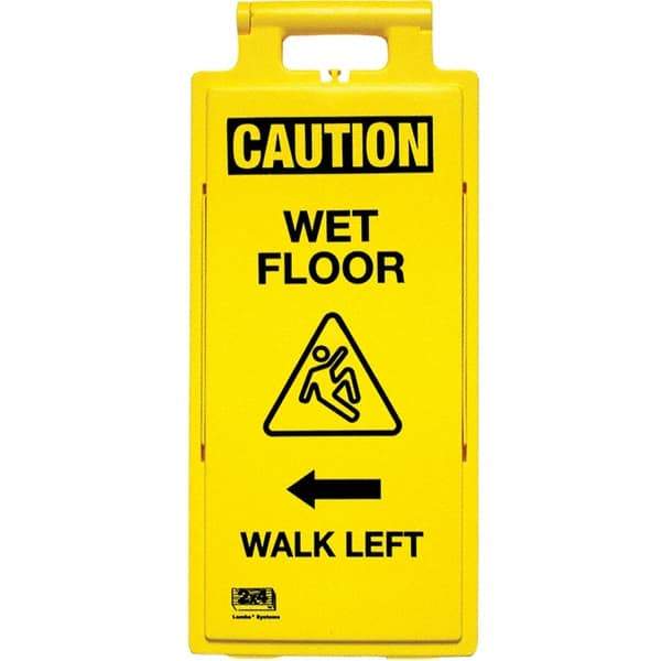 PRO-SAFE - Cone & A Frame Floor Signs Shape: A-Frame Type: Restroom, Janitorial & Housekeeping - Apex Tool & Supply