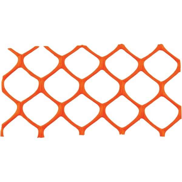 PRO-SAFE - 50' Long x 4' High, Orange Reusable Safety Fence - Apex Tool & Supply