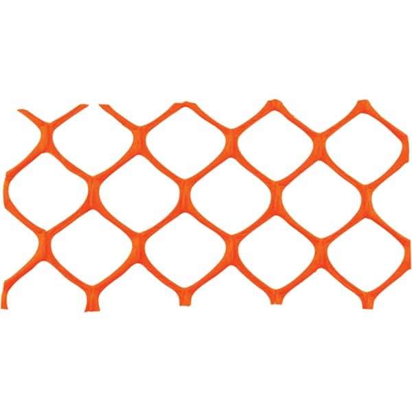 PRO-SAFE - 50' Long x 5' High, Orange Reusable Safety Fence - Apex Tool & Supply