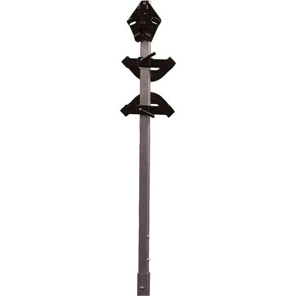 PRO-SAFE - 3-3/4' High, Traffic Sign Mounting Hardware - Aluminum, Compatible with 93" High x 48" Wide Signs, Silver - Apex Tool & Supply