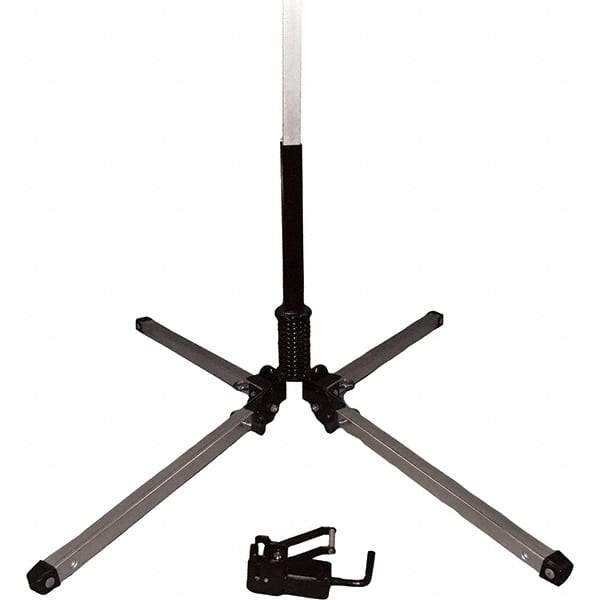 PRO-SAFE - 1-1/2' High, Traffic Sign Mounting Hardware - Aluminum, Compatible with 54" High x 36" Wide Signs, Silver - Apex Tool & Supply