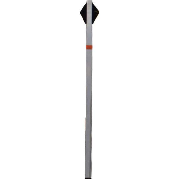 PRO-SAFE - 1-1/2' High, Traffic Sign Mounting Hardware - Aluminum, Compatible with 54" High x 36" Wide Signs, Silver - Apex Tool & Supply