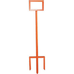 PRO-SAFE - 4-5/8' High, Traffic Sign Mounting Hardware - Aluminum, Compatible with 79-1/2" High x 48" Wide Signs, Silver - Apex Tool & Supply