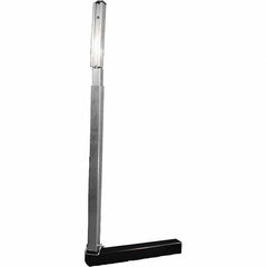 PRO-SAFE - 3.291' High, Traffic Sign Mounting Hardware - Aluminum, Compatible with 55" High x 48" Wide Signs, Silver - Apex Tool & Supply