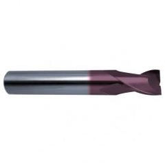 13/32 Dia. x 2-3/4 Overall Length 2-Flute Square End Solid Carbide SE End Mill-Round Shank-Center Cut-Firex - Apex Tool & Supply