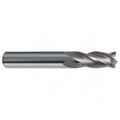 1/2 Dia. x 4-1/2 Overall Length 4-Flute Square End Solid Carbide SE End Mill-Round Shank-Center Cut-Uncoated - Apex Tool & Supply