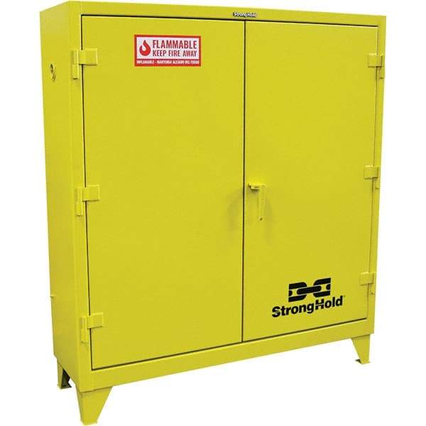 Strong Hold - Safety Cabinets   Hazardous Chemical Type: Flammable and Combustible Liquids    Color: Safety Yellow - Apex Tool & Supply