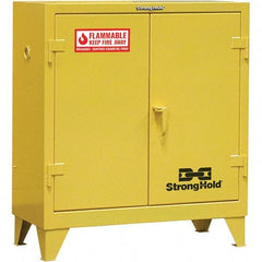 Strong Hold - Safety Cabinets   Hazardous Chemical Type: Flammable and Combustible Liquids    Color: Safety Yellow - Apex Tool & Supply