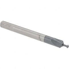 Accupro - 1/16° 1/16" Cut Diam, 0.031" Cut Width, 1/8" Shank, Solid Carbide Double-Angle Cutter - Apex Tool & Supply