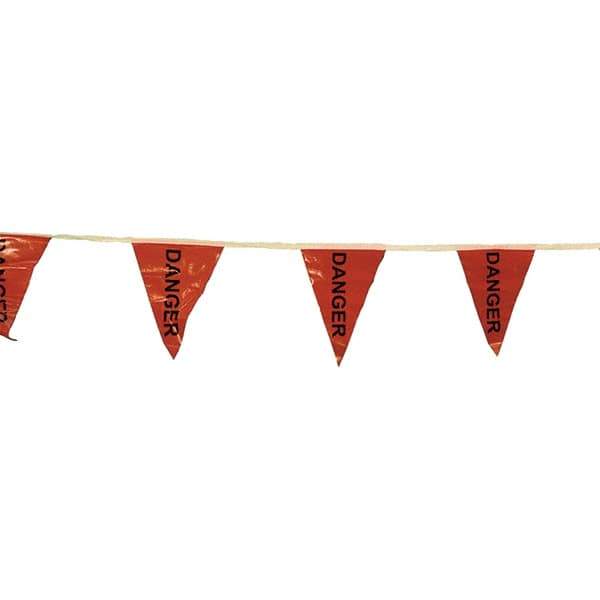 PRO-SAFE - Pennants Color: Red Overall Length (Feet): 60.00 - Apex Tool & Supply