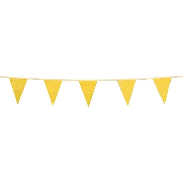 PRO-SAFE - Pennants Color: Yellow Overall Length (Feet): 100.00 - Apex Tool & Supply