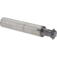 Accupro - 1/2° 1/2" Cut Diam, 0.187" Cut Width, 1/2" Shank, Solid Carbide Double-Angle Cutter - Apex Tool & Supply
